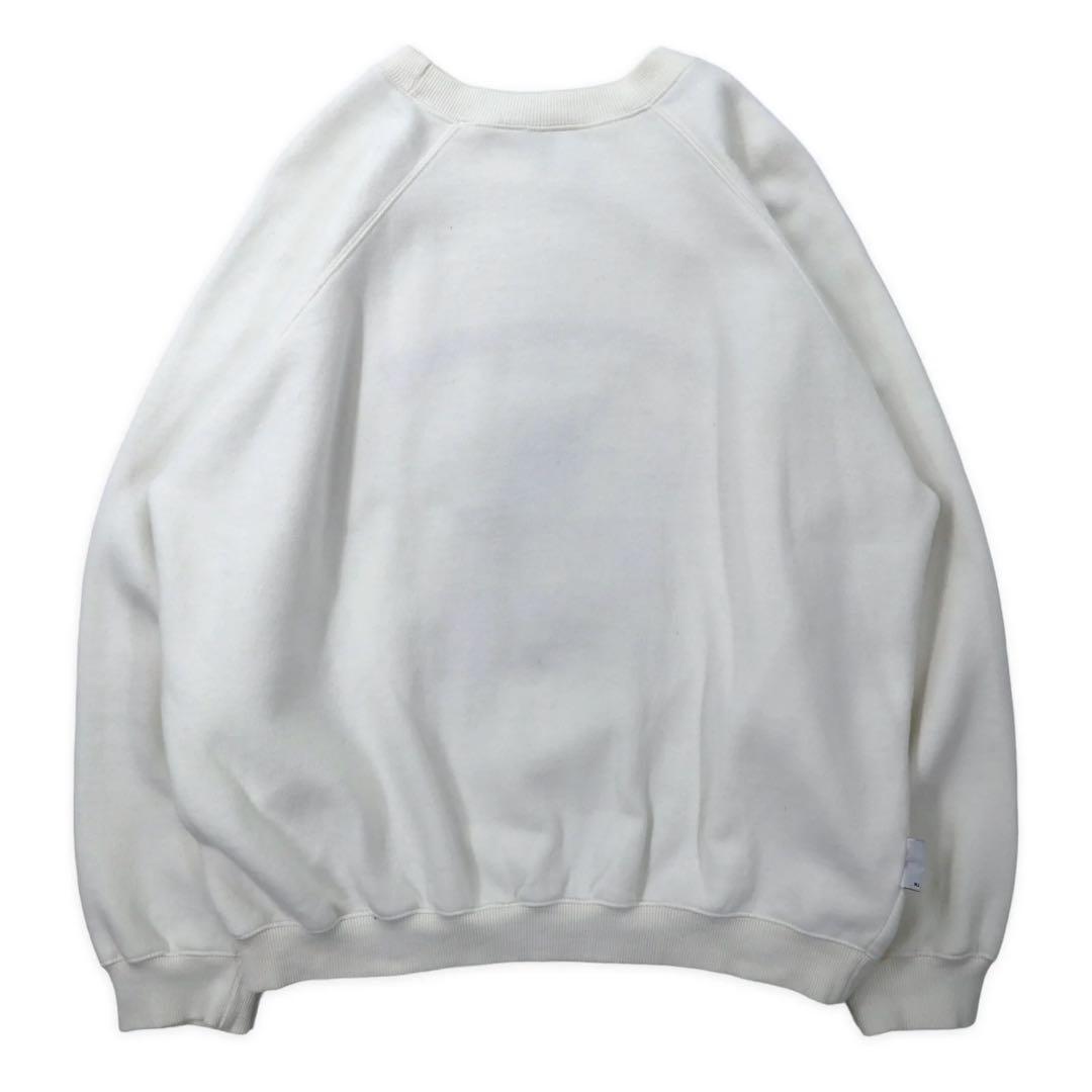 ACME CLOTHING × Warner Bros. 90's Looney Tunes Character Embroidery Sweatshirt L White Cotton LOONEY TUNES