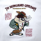 ACME CLOTHING × Warner Bros. 90's Looney Tunes Character Embroidery Sweatshirt L White Cotton LOONEY TUNES
