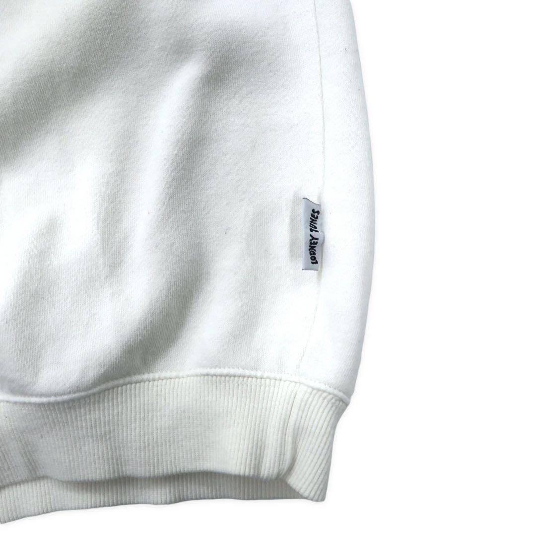 ACME CLOTHING × Warner Bros. 90's Looney Tunes Character Embroidery Sweatshirt L White Cotton LOONEY TUNES