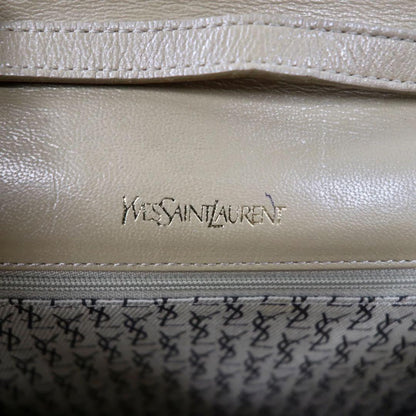Yves Saint Laurent ショルダーバッグ ベージュ パイソン レザー