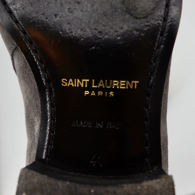 SAINT LAURENT PARIS スエードジョッパーブーツ 25.5cm グレー 379762