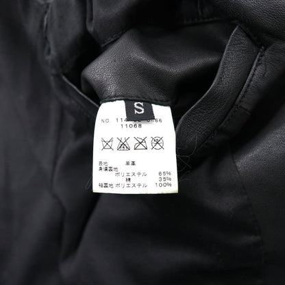Advantage Cycle × DisUniversity ラムレザー ライダースジャケット S ブラック 羊革 SHIPS