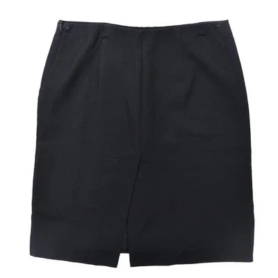 PRADA タイトスカート 44 ブラック スリット レーヨン P1809U 1CRO ルーマニア製