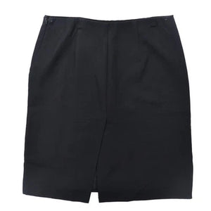PRADA タイトスカート 44 ブラック スリット レーヨン P1809U 1CRO ルーマニア製