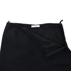 PRADA タイトスカート 44 ブラック スリット レーヨン P1809U 1CRO ルーマニア製