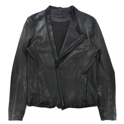 Advantage Cycle × DisUniversity ラムレザー ライダースジャケット S ブラック 羊革 SHIPS