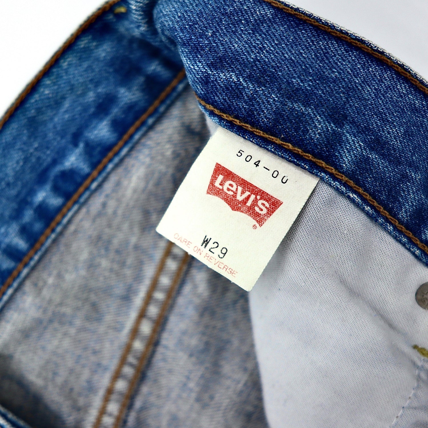 Levi's デニムパンツ 29 ブルー 504 日本製 90年代 ボタン裏J-22