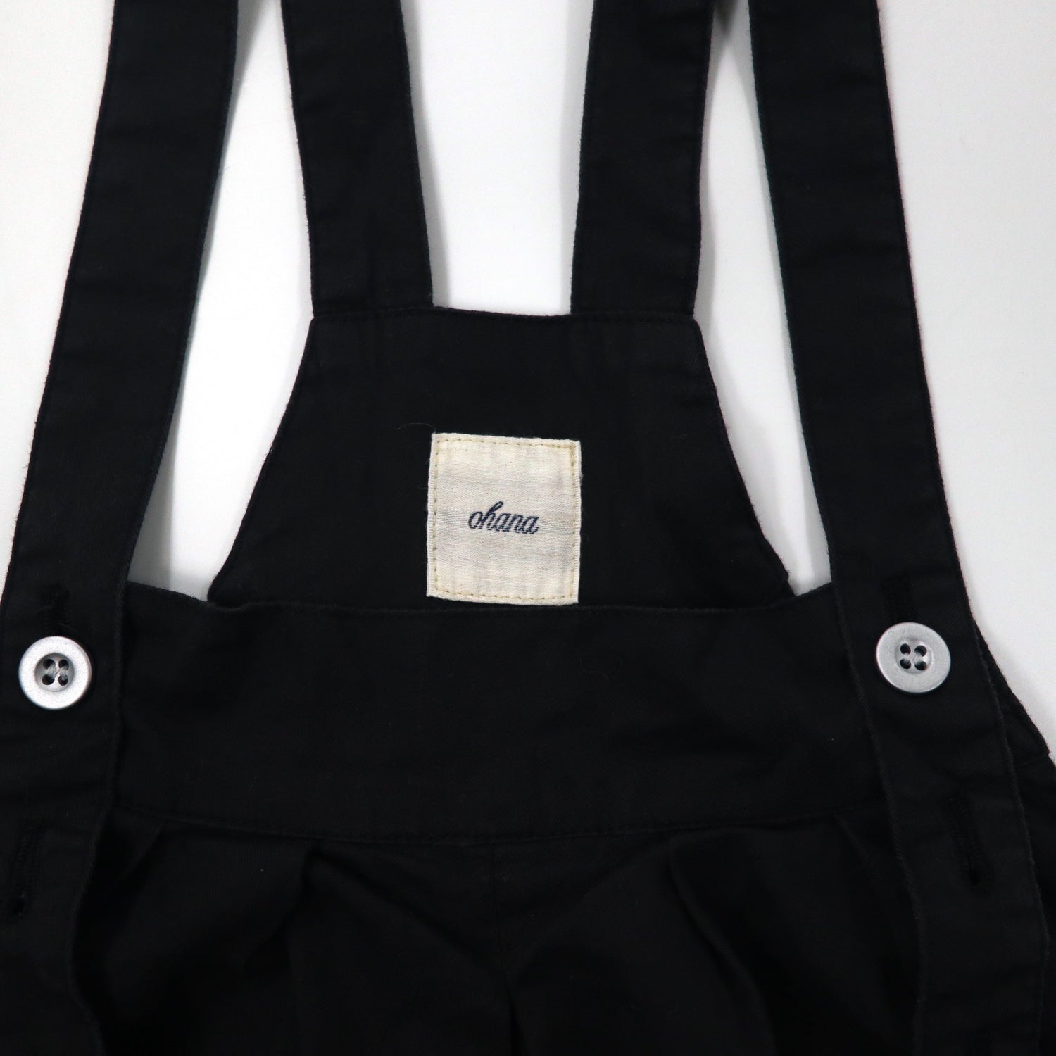 Ohana Saruel Salopette F Black Cotton – 日本然リトテ