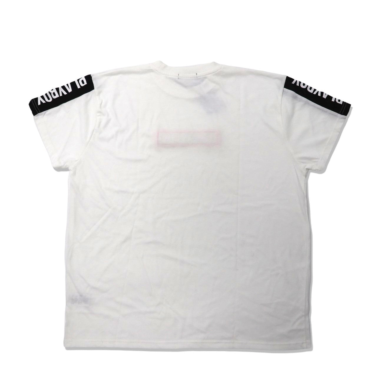 PLAYBOY クルーネックTシャツ 4L ホワイト コットン ボックスロゴ 未使用品
