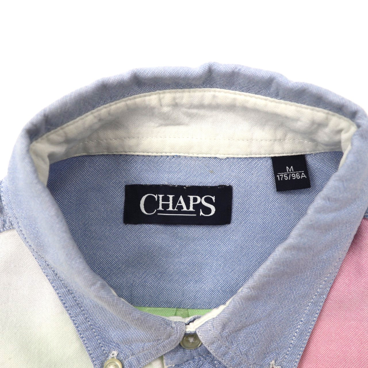CHAPS ボタンダウンシャツ M マルチカラー パステルカラー コットン