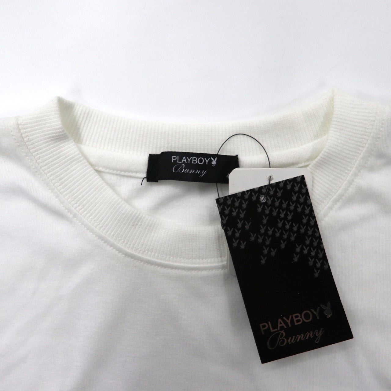 PLAYBOY クルーネックTシャツ 4L ホワイト コットン ボックスロゴ 未使用品