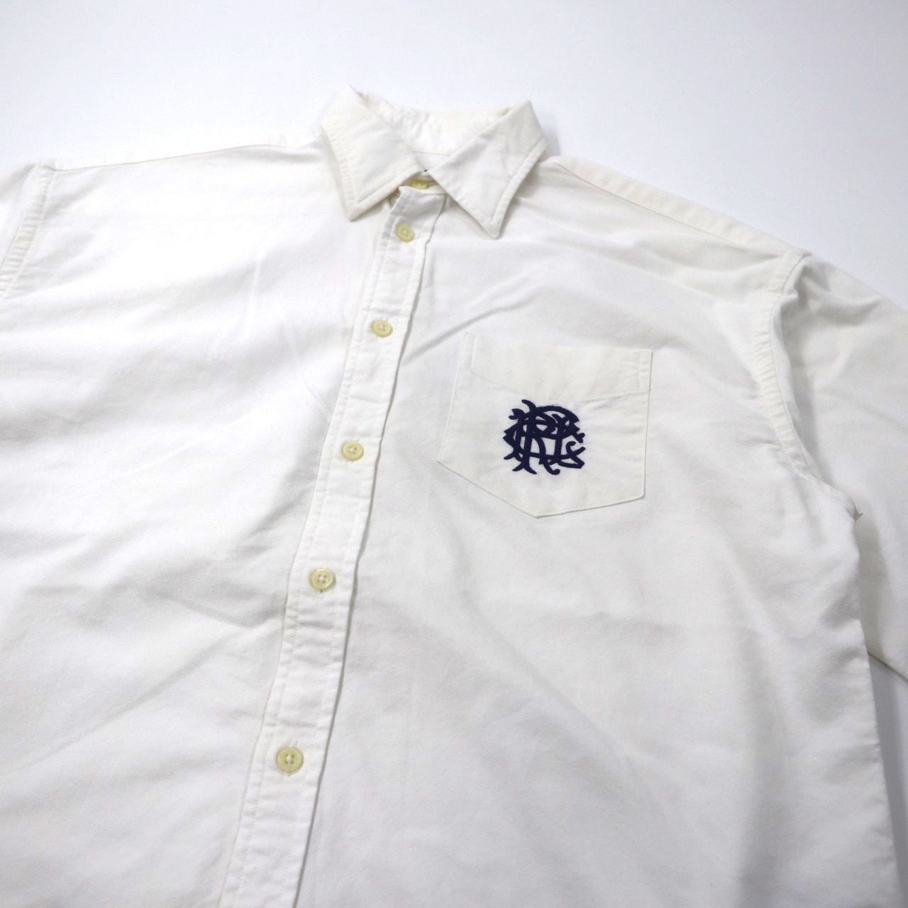 POLO RALPH LAUREN オックスフォードシャツ 8 ホワイト コットン ロゴ刺繍
