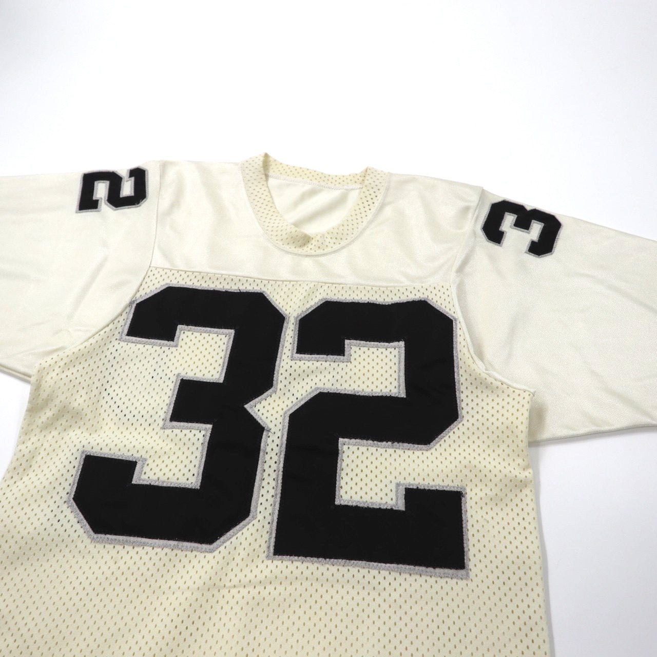 SAND KNIT x NFL Football T -shirt Game Shirt S White Nylon Mesh 90s – 日本然リトテ