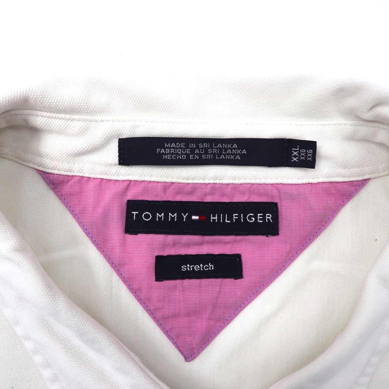TOMMY HILFIGER 半袖シャツ XXL ホワイト コットン ビッグサイズ  90年代