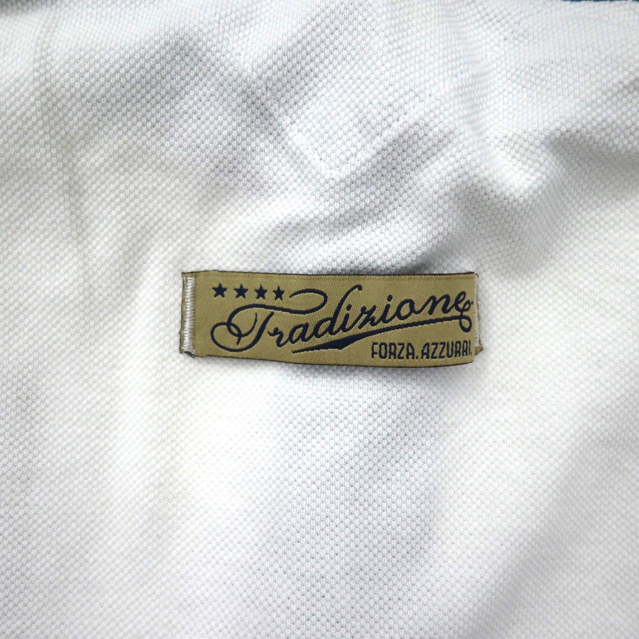 PUMA ポロシャツ L ホワイト コットン ITALIA ロゴ刺繍