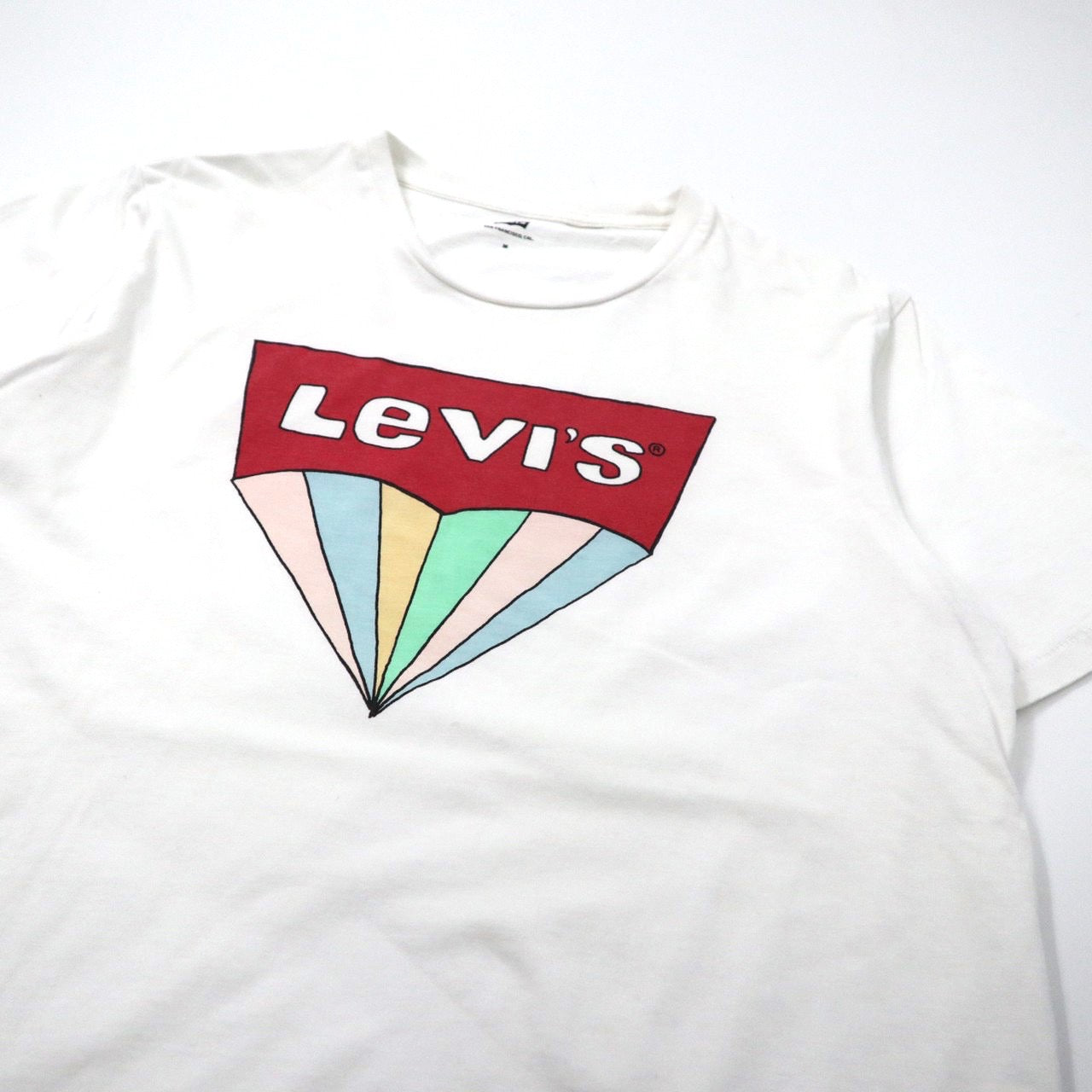 Levi's ロゴプリントTシャツ M ホワイト コットン