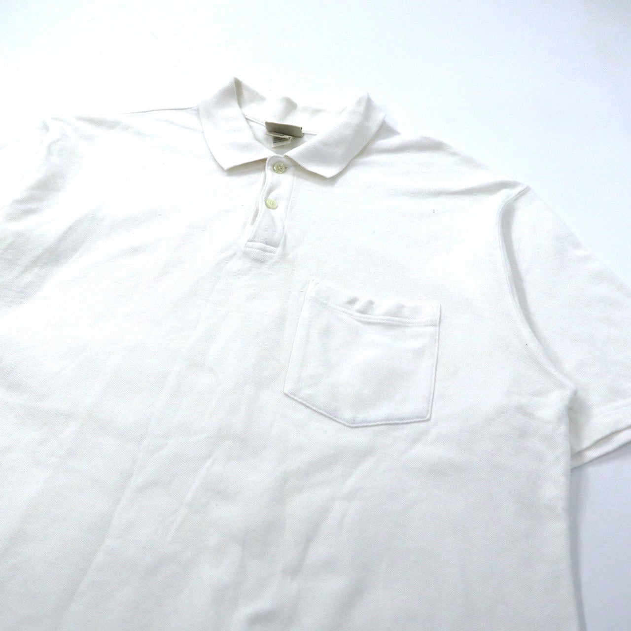 L.L.Bean ビッグサイズ ポロシャツ L ホワイト コットン