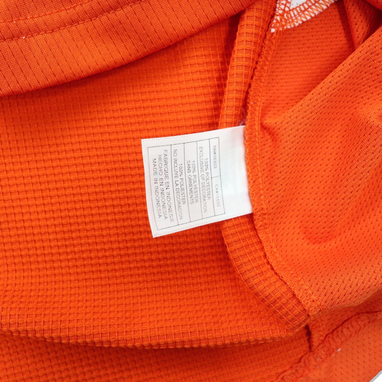 NIKE ゲームシャツ L オレンジ ポリエステル スウォッシュロゴ刺繍 00年代