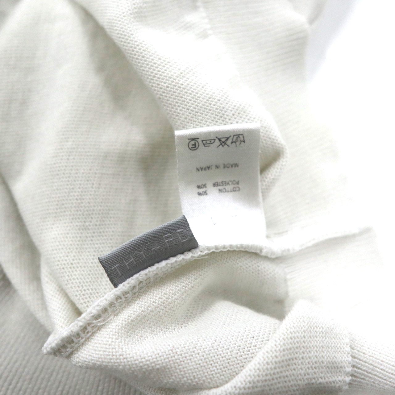 THYARD 半袖ニット セーター 1 ホワイト コットン 日本製