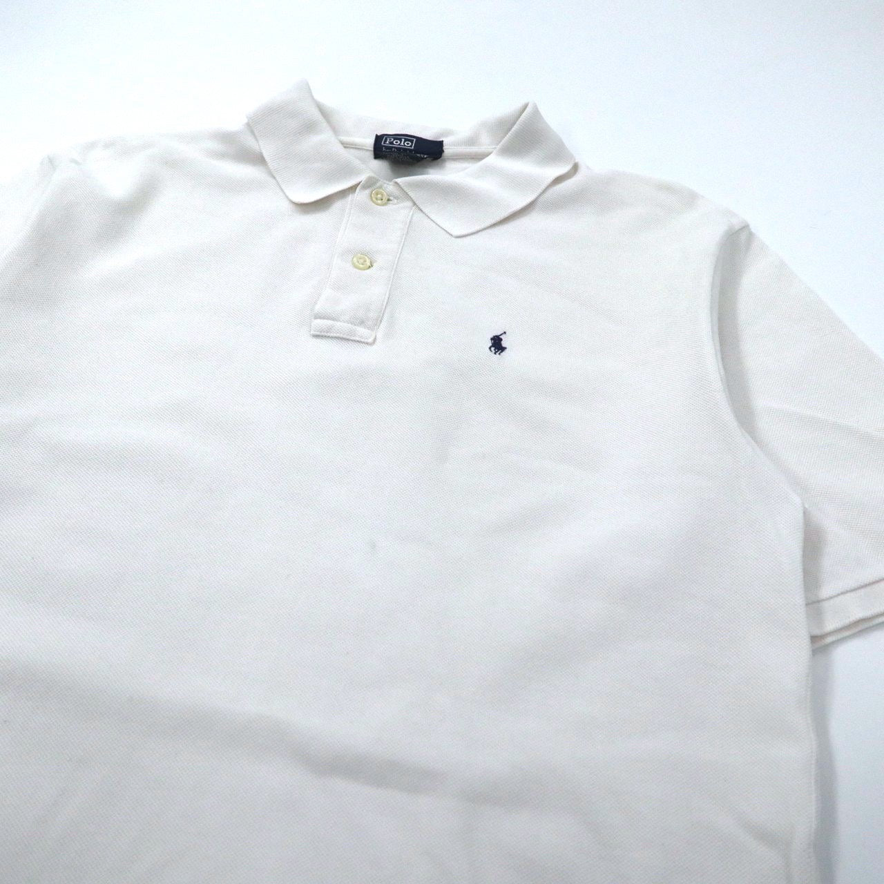 Polo by Ralph Lauren ポロシャツ XL ホワイト コットン スモールポニー刺繍