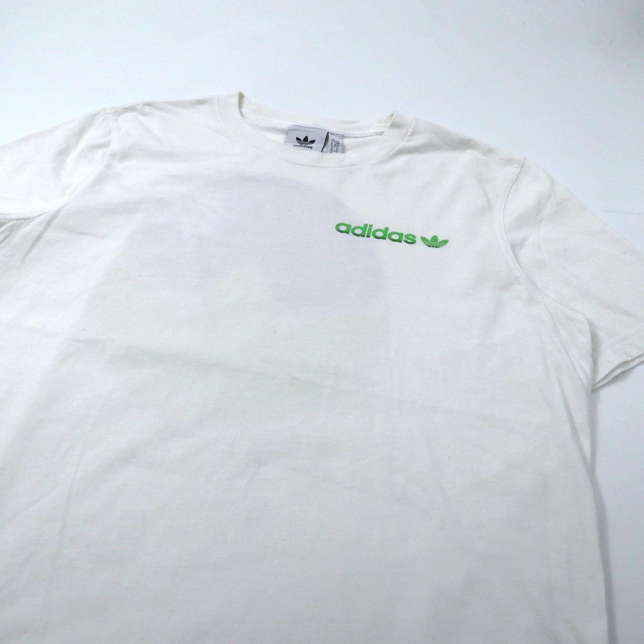 adidas originals ロゴプリントTシャツ O ホワイト コットン トレフォイルロゴ   DV2063