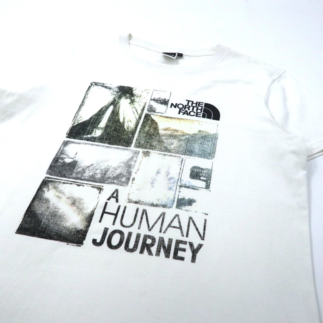 THE NORTH FACE プリントTシャツ L ホワイト コットン S/S Trip Photo Tee NT31321