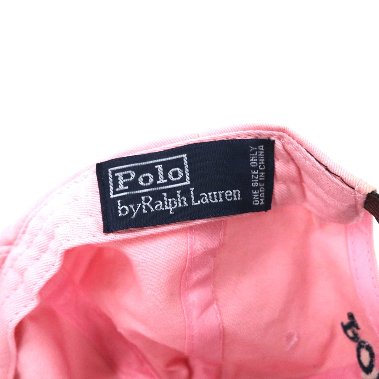 Polo by Ralph Lauren 6パネルキャップ ONE ピンク コットン 未使用品