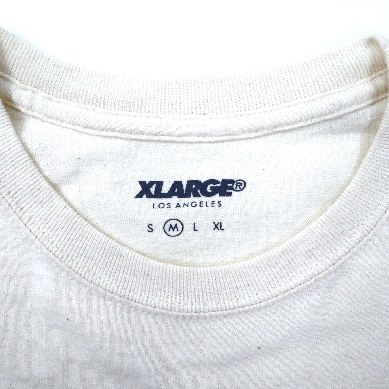 X-LARGE プリントTシャツ M ホワイト コットン