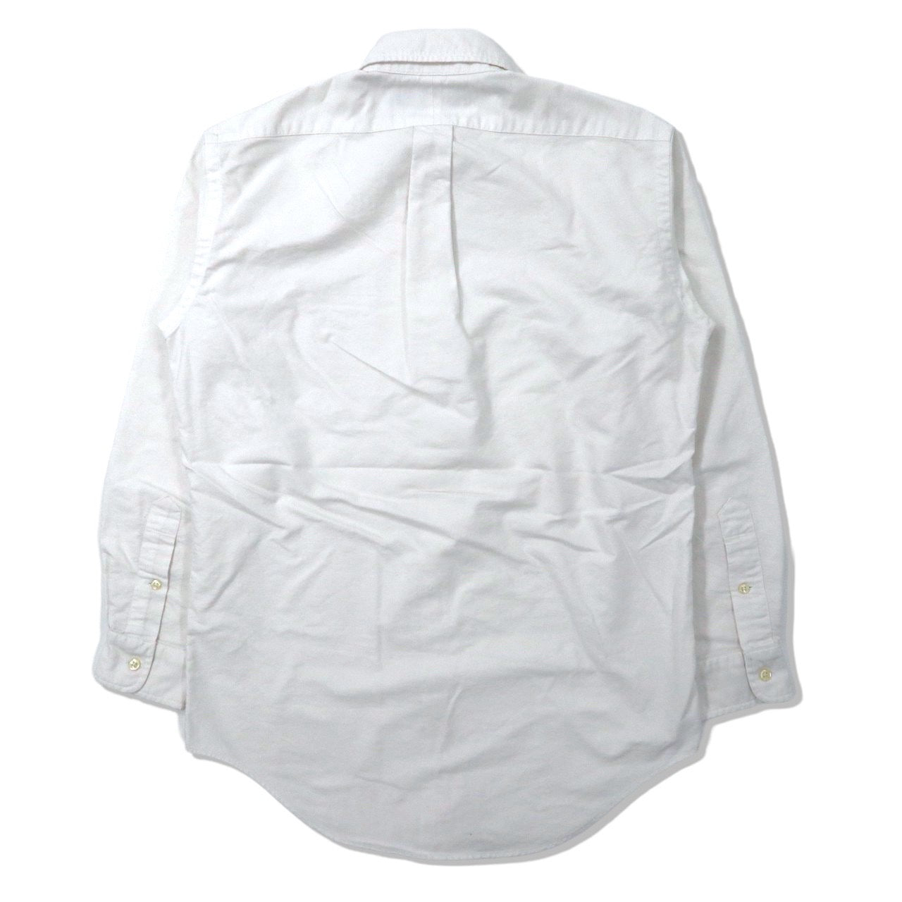 Ralph Lauren ボタンダウンシャツ S ホワイト コットン CLASSIC FIT スモールポニー刺繍