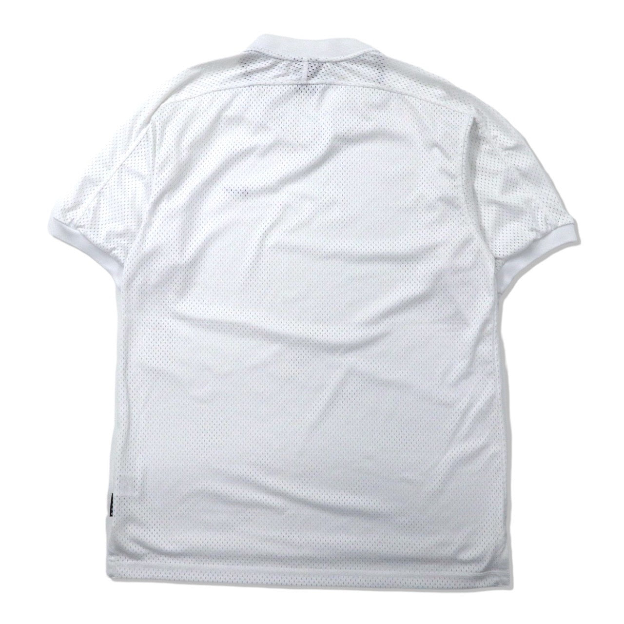 NIKE ゲームシャツ VネックTシャツ L ホワイト ポリエステル メッシュ 黒タグ 90年代