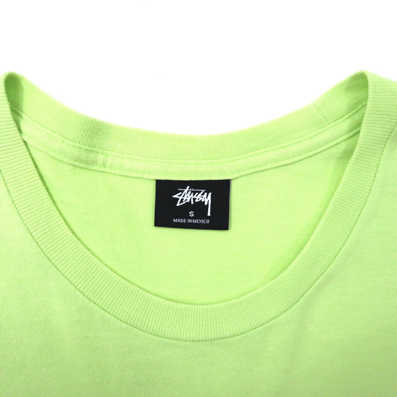 Stussy ロゴプリントTシャツ S グリーン コットン シャネルロゴ