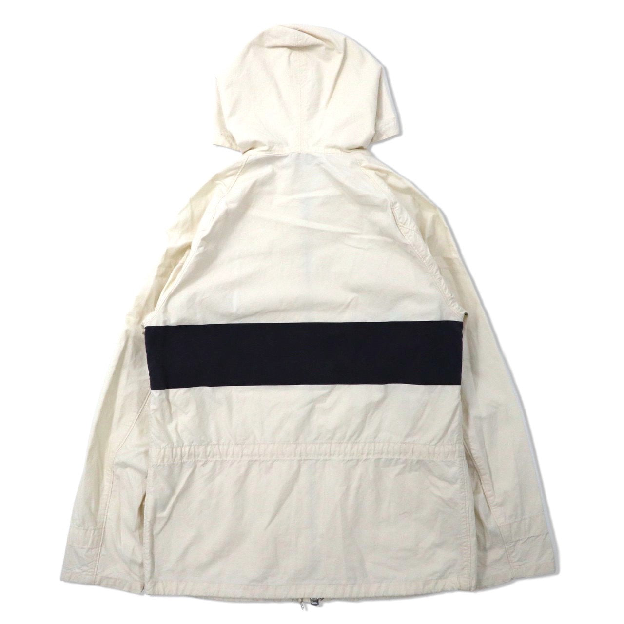 PHIGVEL フーデッド ドロストジャケット 36 ホワイト コットン PMX-OT01 日本製