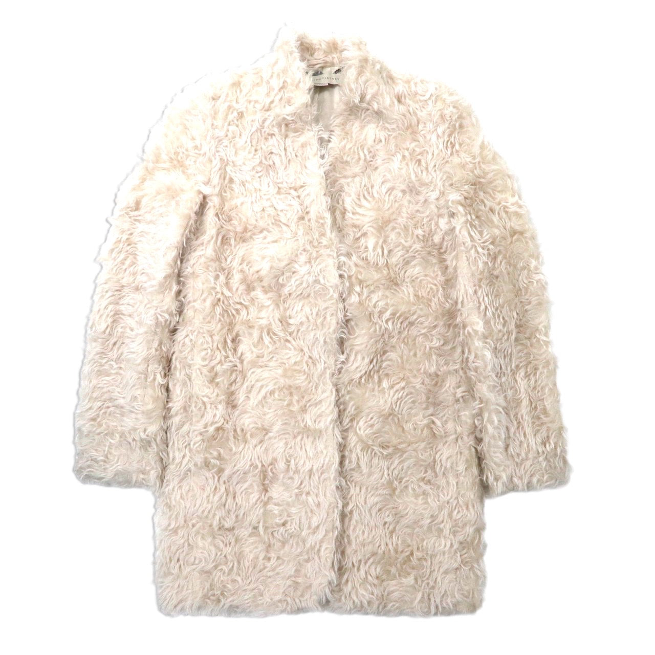 Stella McCartney Eco Far COAT 38 White Wool 333703SAN05-1 Bulgaria Made
