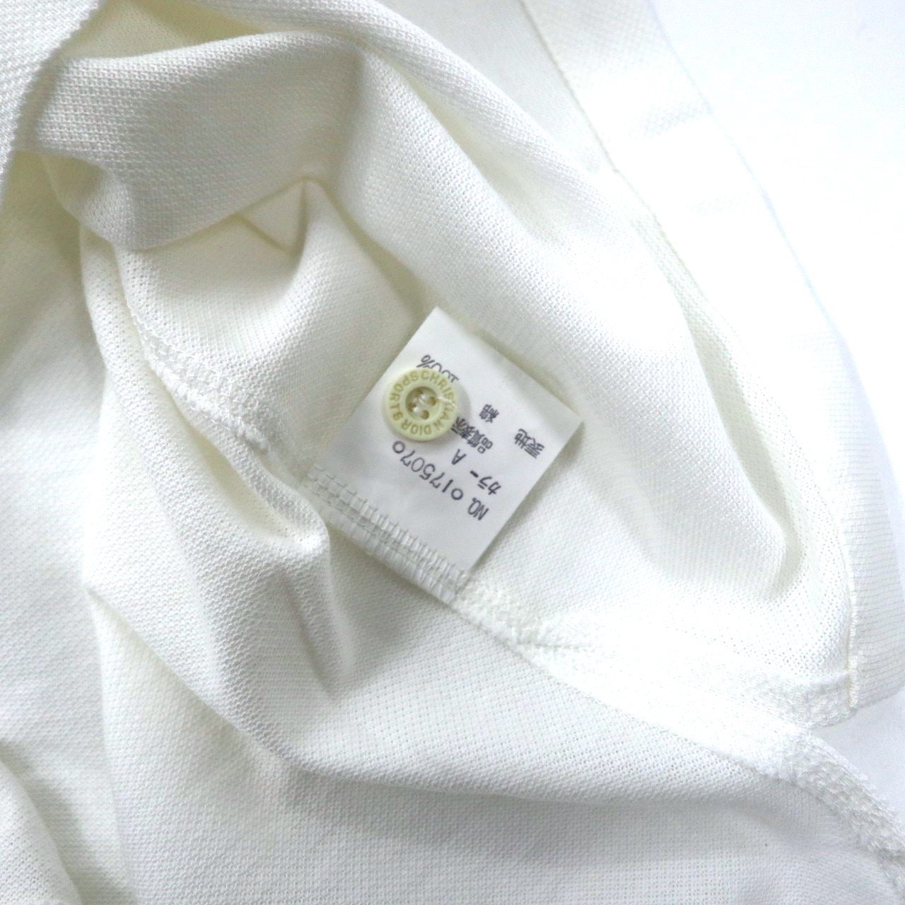 Christian Dior Sports Long Sleeve Polo Shirt L White Cotton One