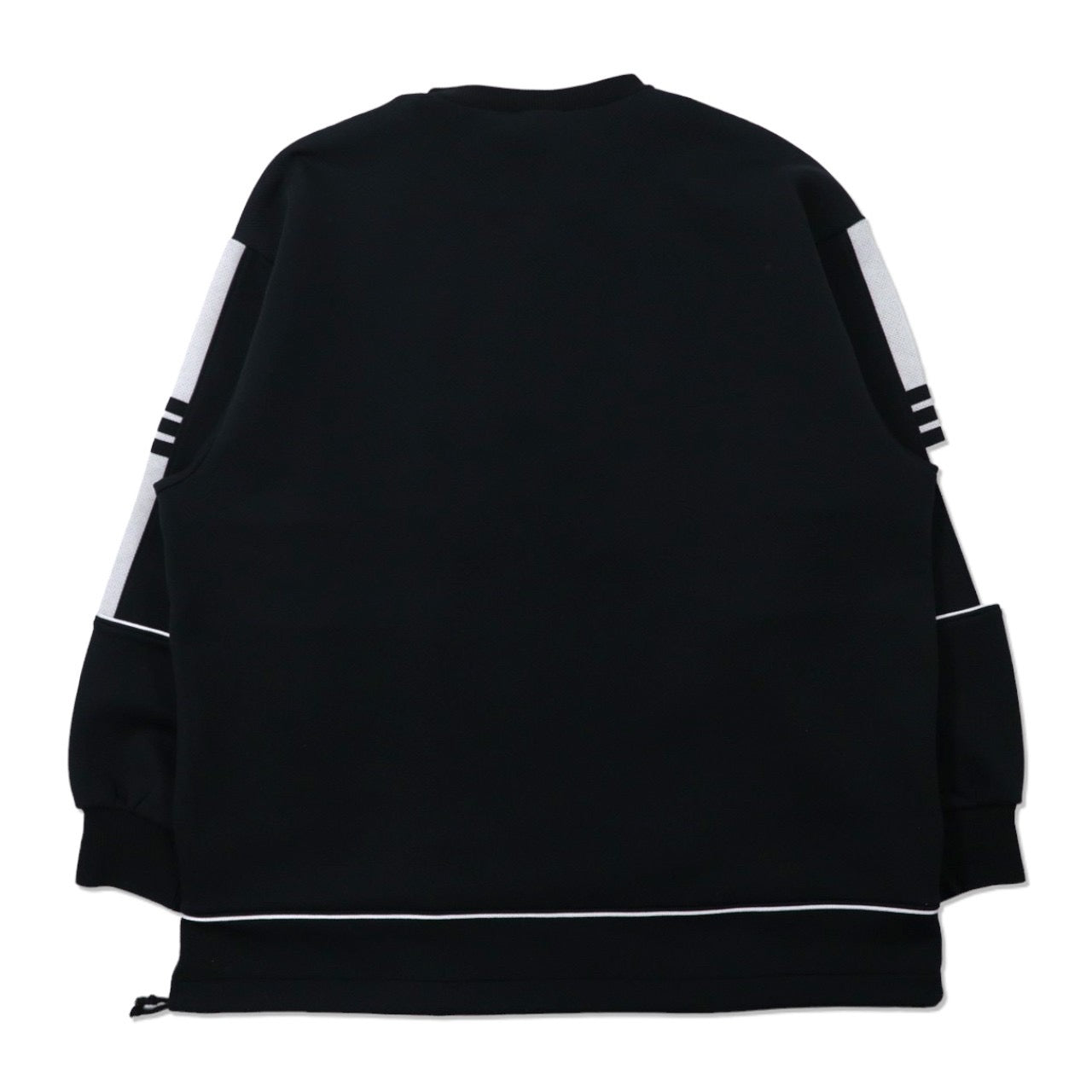 Adidas Half Zip TRACK JACKET M-L Black 90s logo embroidery Japan 