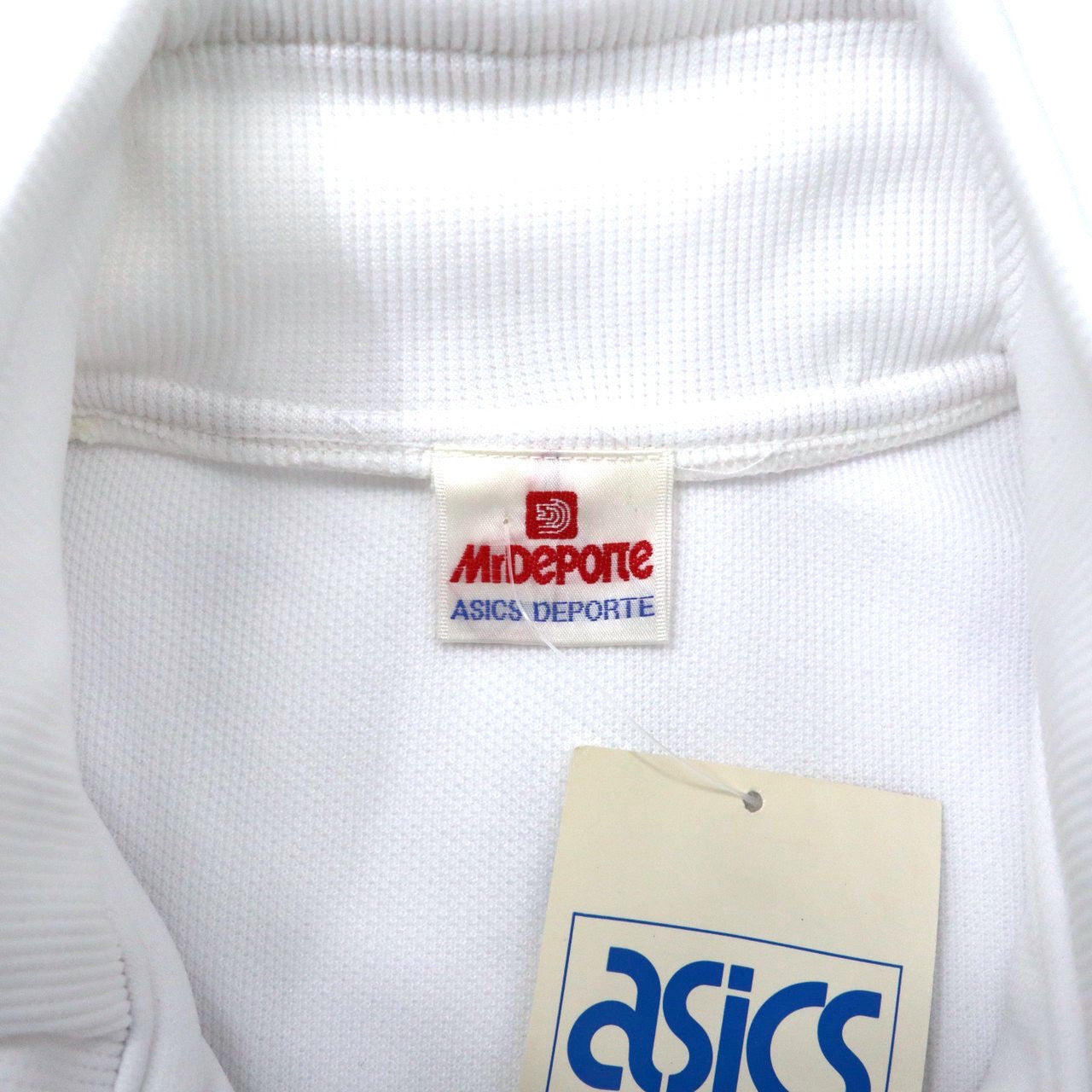 Mr DEPORTE ( asics ) トラックジャケット LL ホワイト ポリエステル 90年代 未使用品