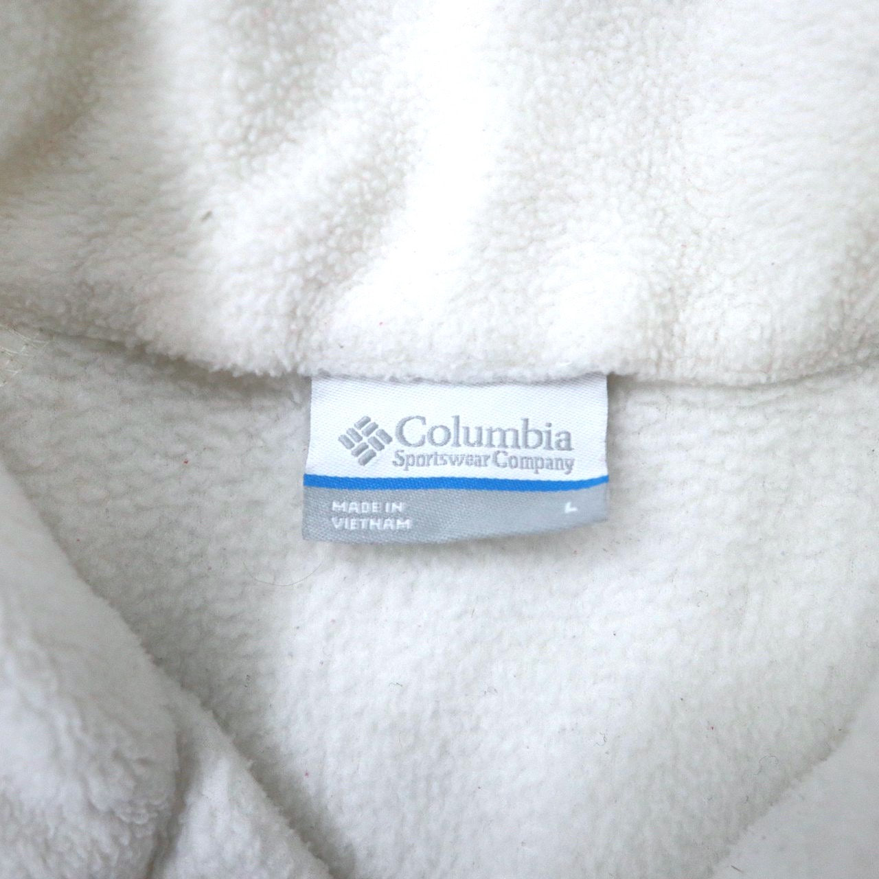 Columbia フルジップフリースジャケット L ホワイト ポリエステル Benton Springs WL6439