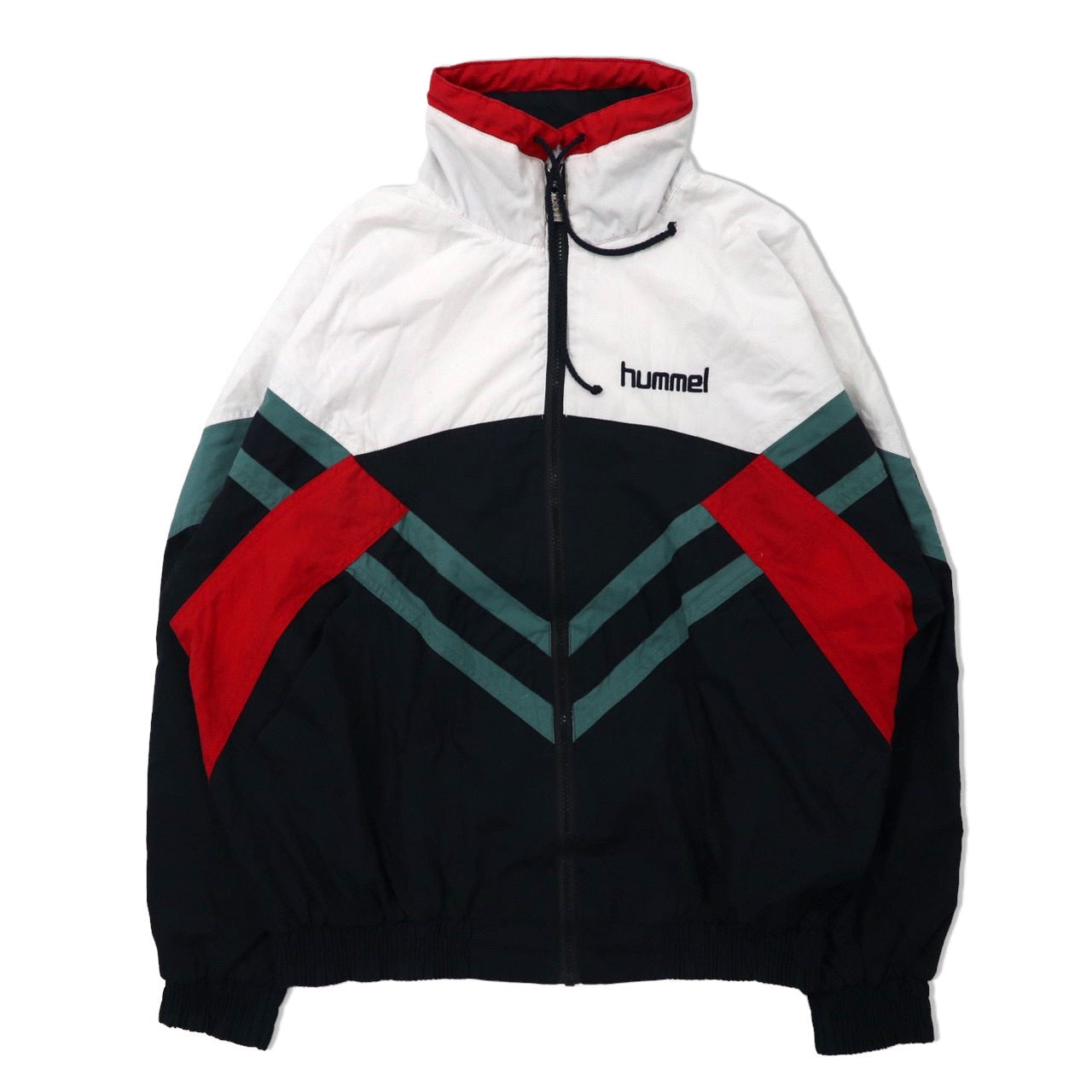 hummel ビッグサイズ ナイロンジャケット 5 マルチカラー 90年代-hummel-古着