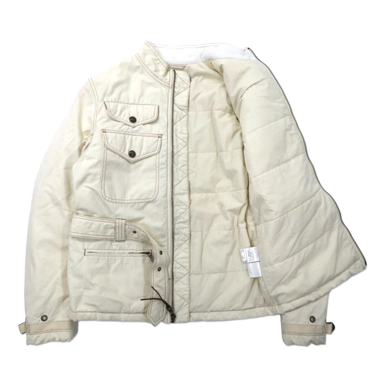 RALPH LAUREN Safari Jacket 9 White Primaloft Nylon With Belt