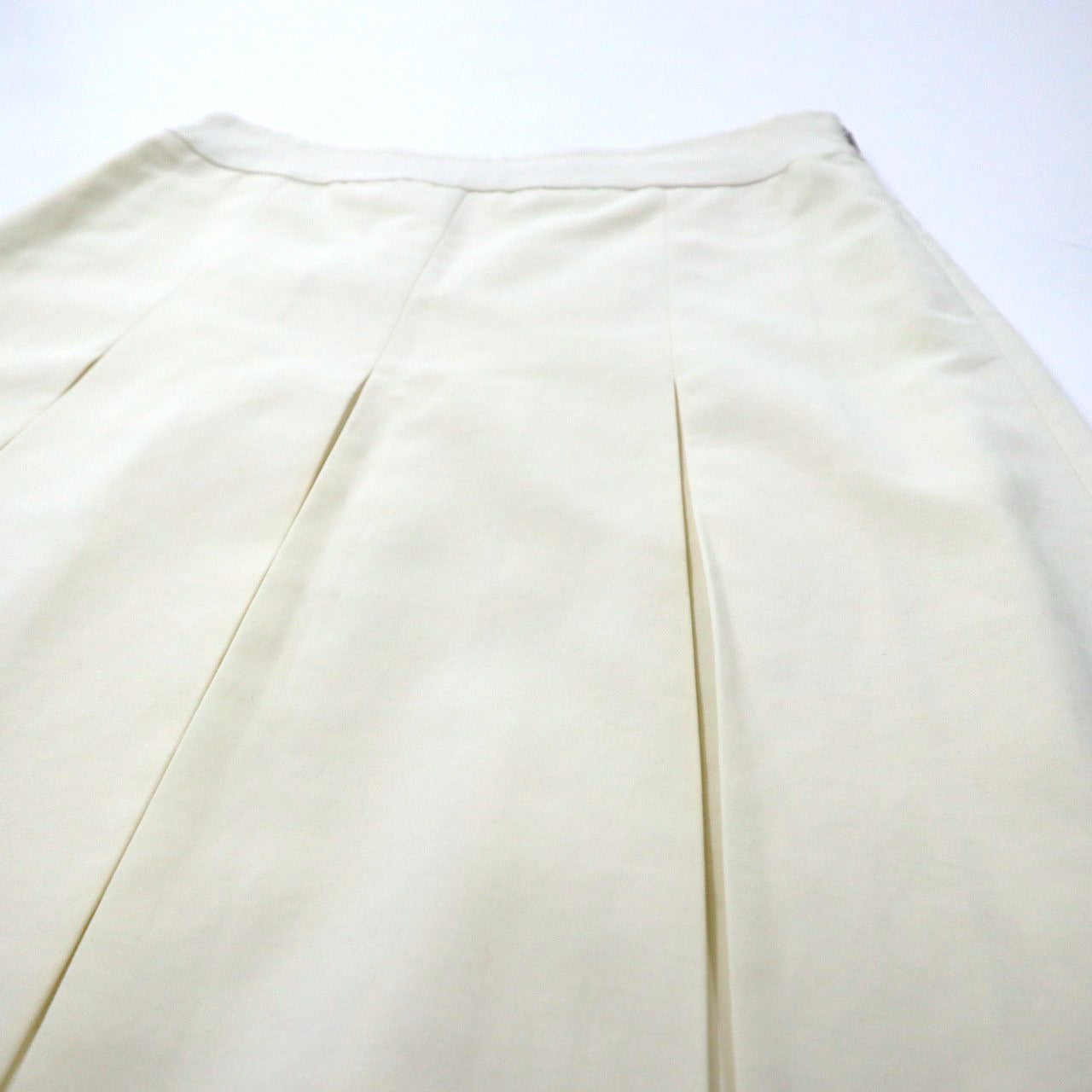 SALVATORE FERRAGAMO Skirt 40 White Cotton Vintage Italian Made