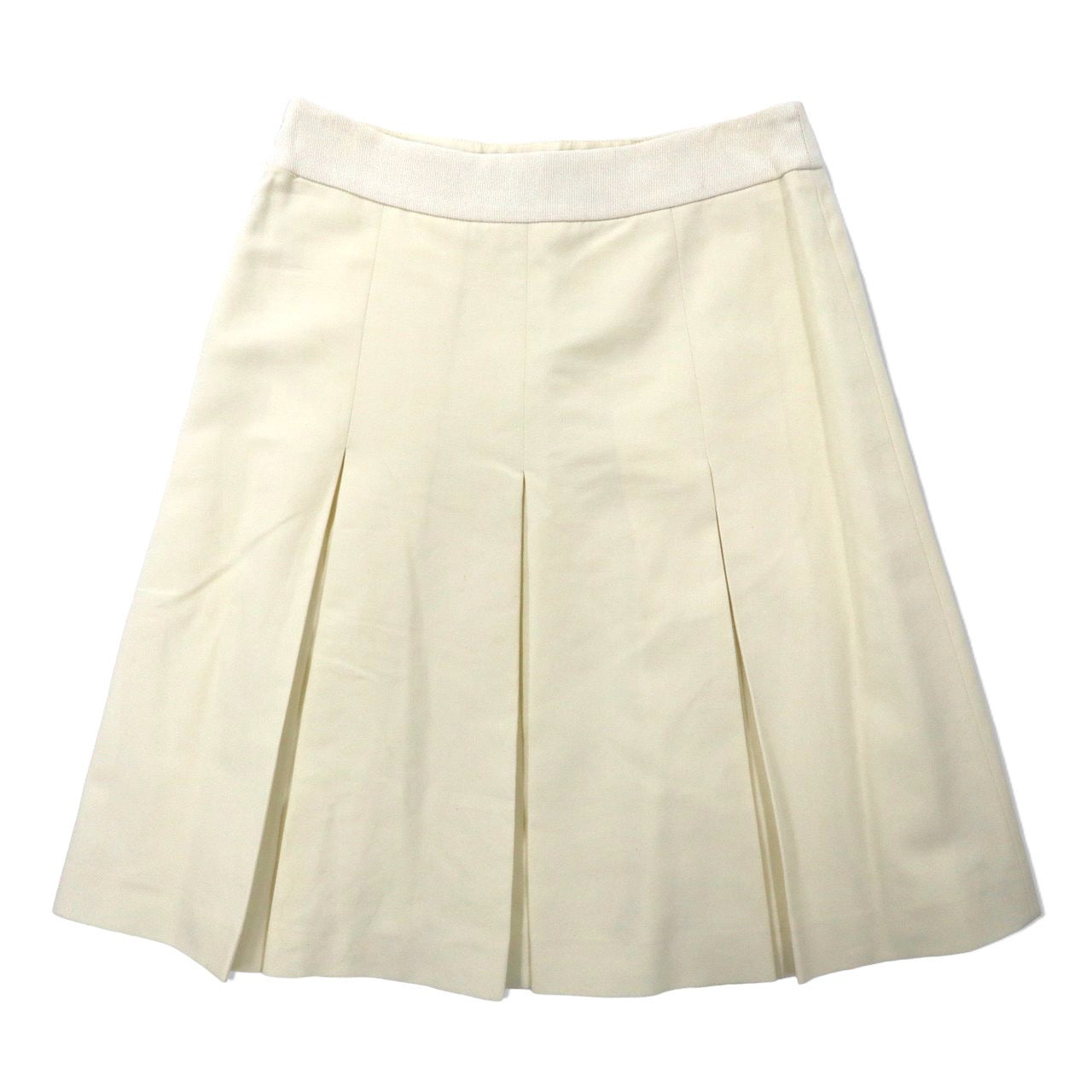 SALVATORE FERRAGAMO Skirt 40 White Cotton Vintage Italian Made