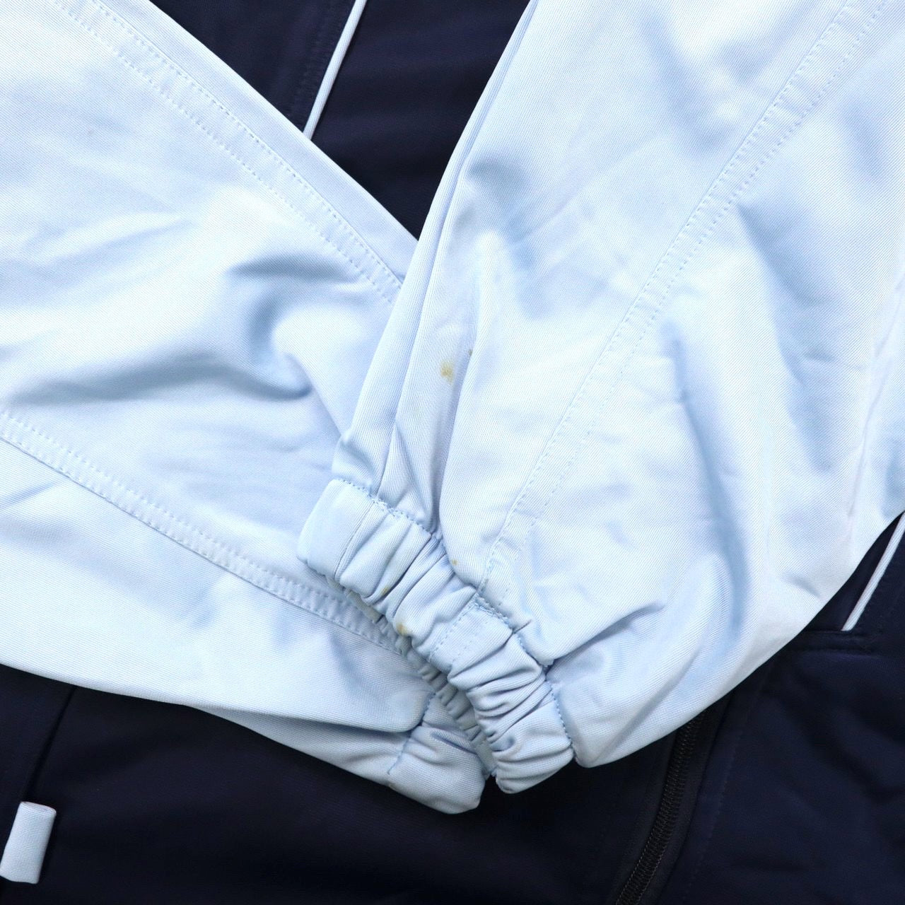 adidas ビッグサイズ トラックジャケット ジャージ XXL ネイビー ポリエステル ワンポイントロゴ刺繍 00年代