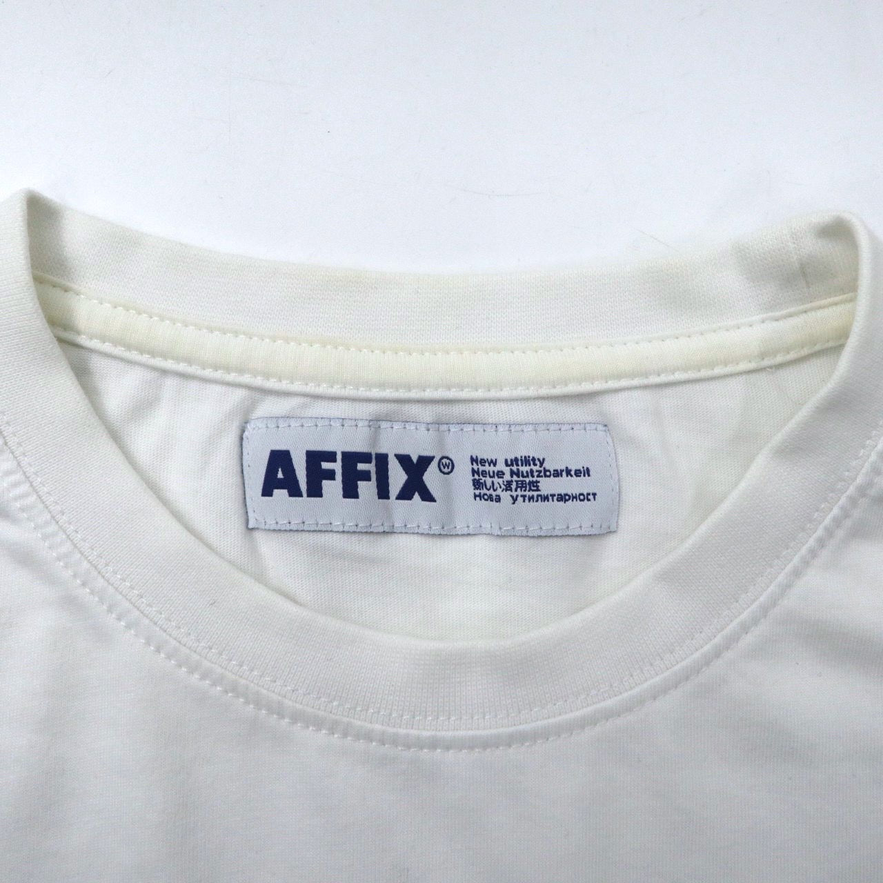 AFFIX WORKS ( AFFXWRKS ) ロゴプリント Tシャツ M ホワイト コットン ポルトガル製