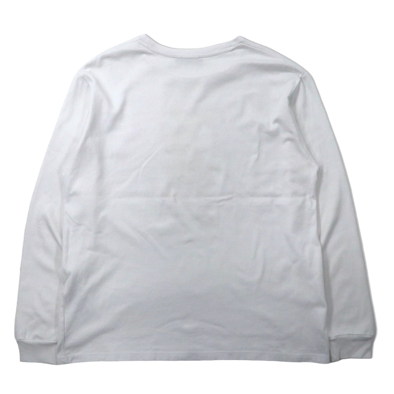 Onitsuka Tiger ロングスリーブTシャツ XL ホワイト コットン 虎 2183A297