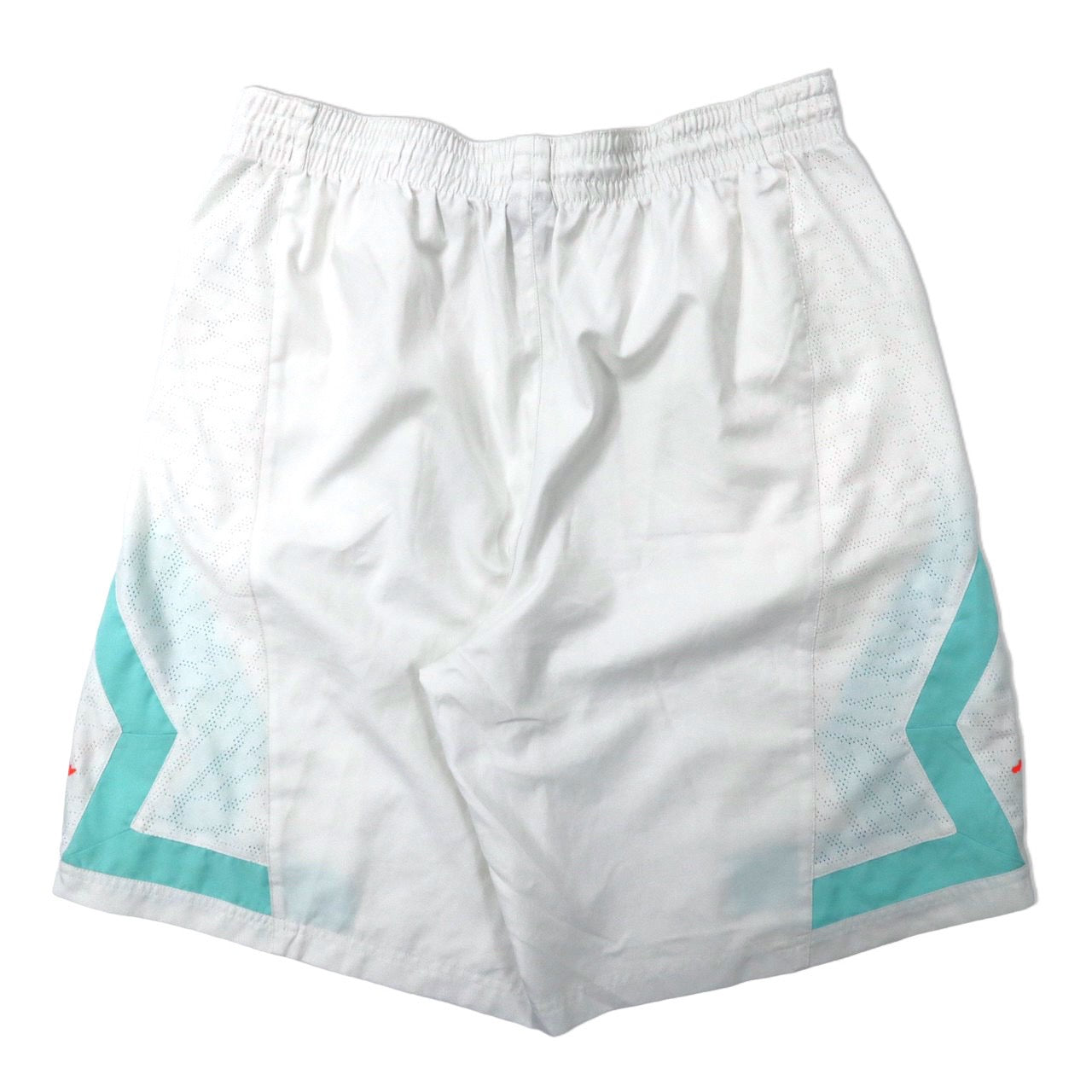 JORDAN BRAND ( NIKE ) ハーフパンツ バスパン XXL ホワイト ポリエステル メッシュ切り替え JORDAN DRI-FIT FLIGHT DIAMOND RISE SHORT 799547-102