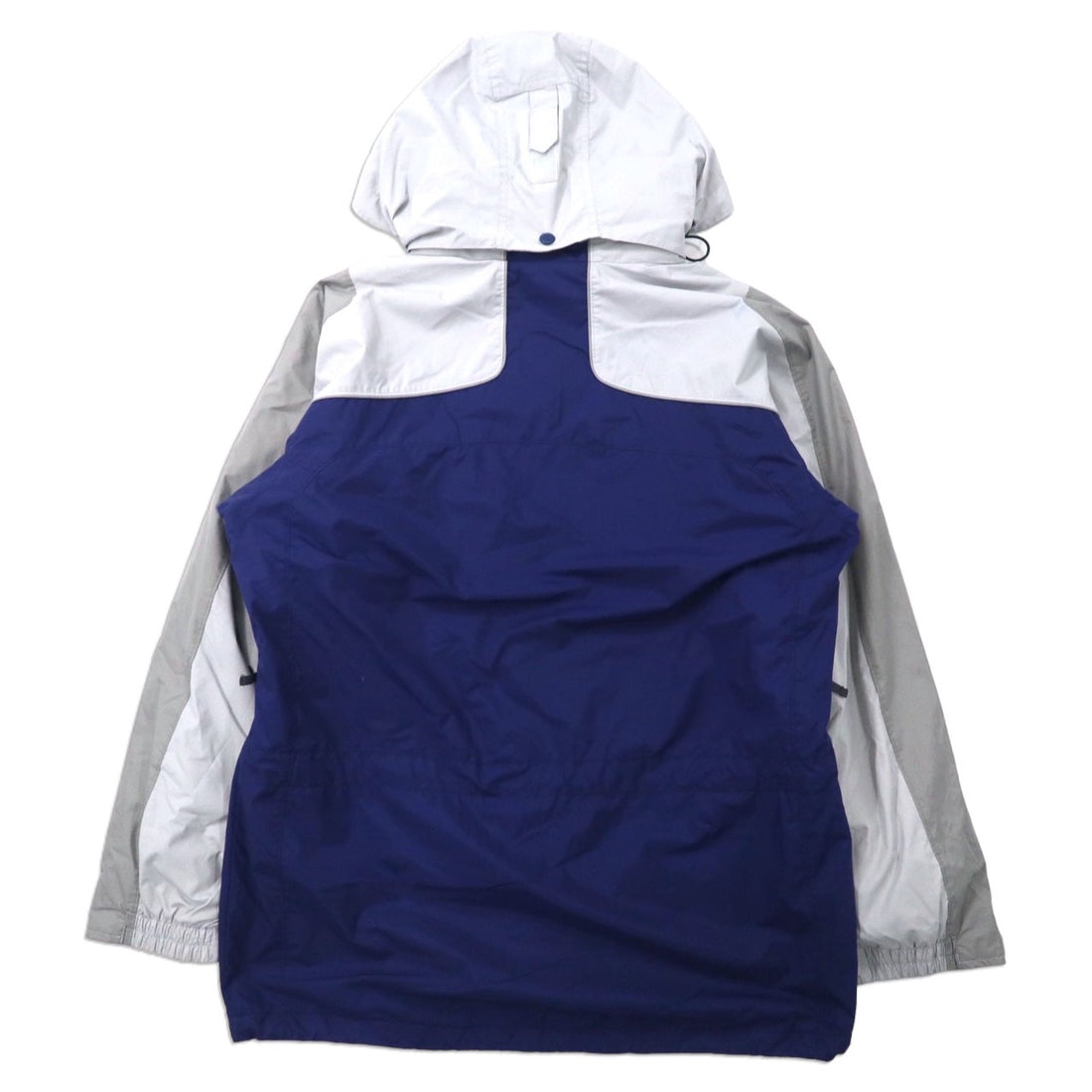 Columbia 3WAY マウンテンパーカー M グレー ネイビー ナイロン 撥水 ドローコード フリースライナー フード着脱式 VERTEX JACKET WM7892