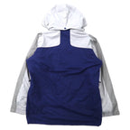 Columbia 3WAY マウンテンパーカー M グレー ネイビー ナイロン 撥水 ドローコード フリースライナー フード着脱式 VERTEX JACKET WM7892