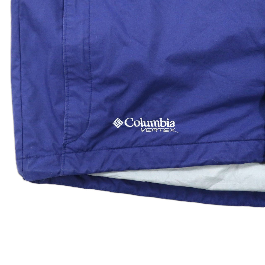 Columbia 3WAY マウンテンパーカー M グレー ネイビー ナイロン 撥水 ドローコード フリースライナー フード着脱式 VERTEX JACKET WM7892