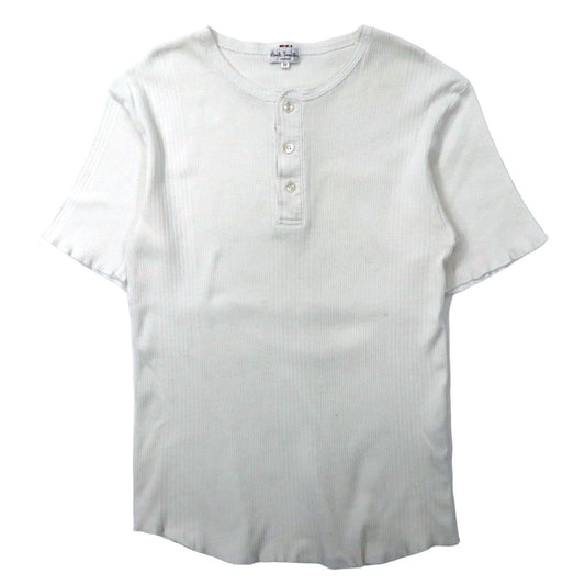 Paul Smith ヘンリーネックTシャツ M ホワイト コットン 日本製