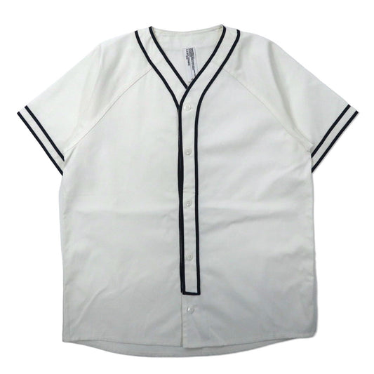 C.A.B CLOTHING ベースボールシャツ L ホワイト コットン